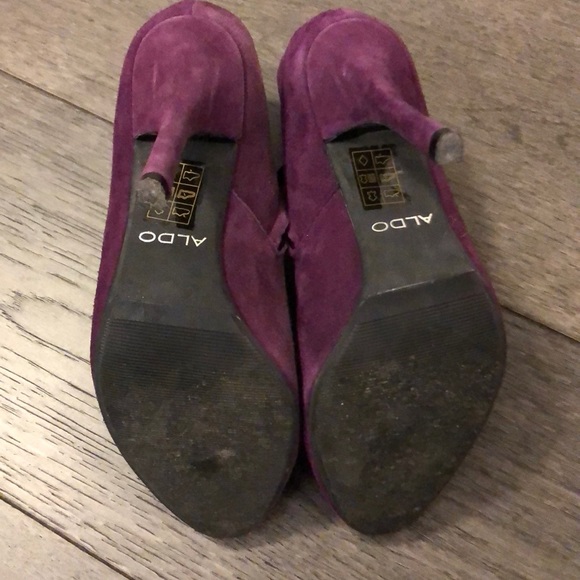 Aldo purple suede woman’s booties - Picture 5 of 5